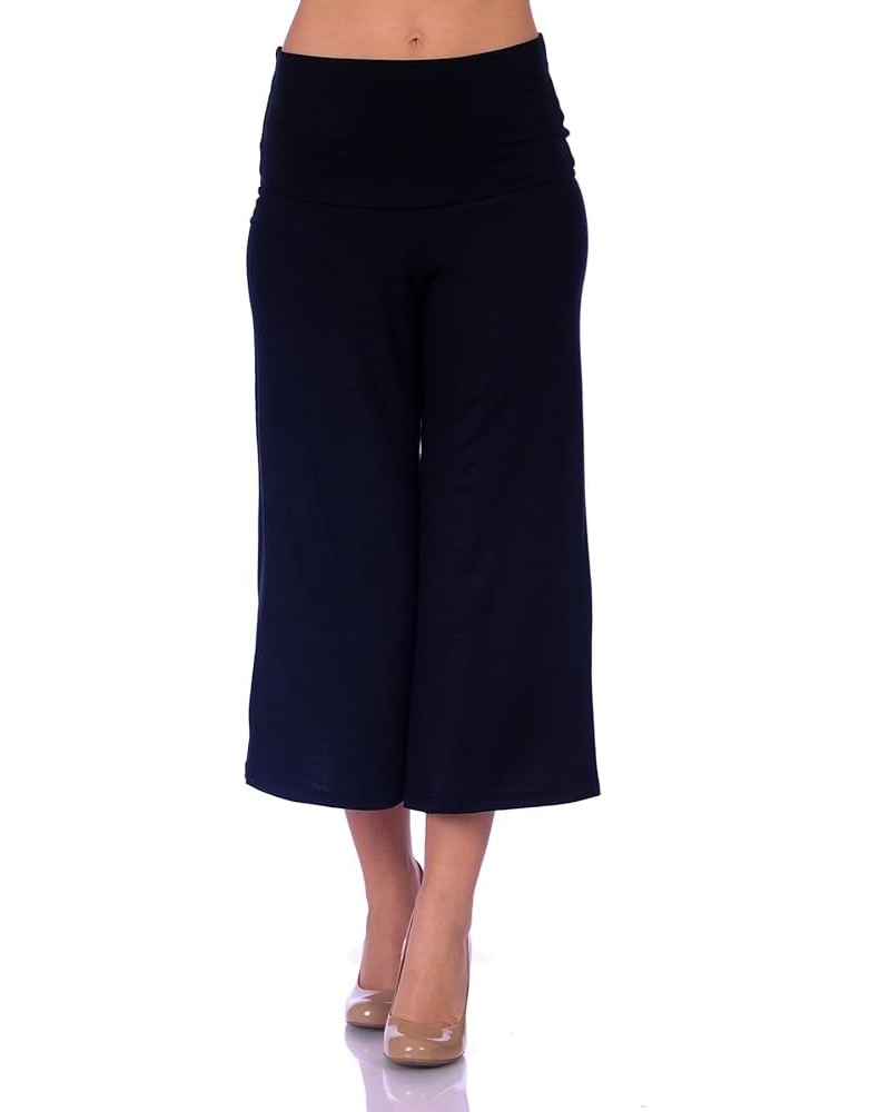 SR Women's Knit Capri Culottes Pants (Size: S - 5X) Black $13.43 Pants