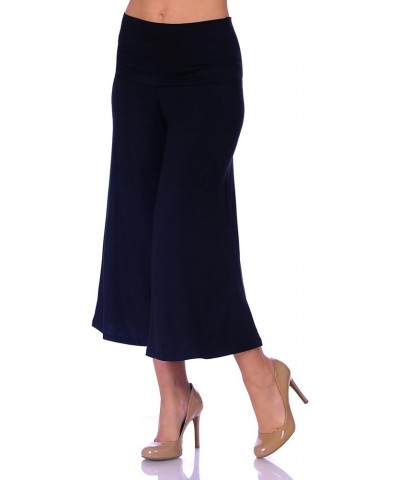 SR Women's Knit Capri Culottes Pants (Size: S - 5X) Black $13.43 Pants