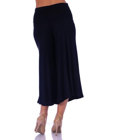 SR Women's Knit Capri Culottes Pants (Size: S - 5X) Black $13.43 Pants