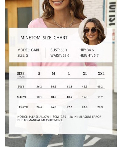 Women's Boat Neck 3/4 Sleeve Draped Dolman Tops with Side Shirring Loose Fit Shirts Casual Tees A Pink $10.74 T-Shirts