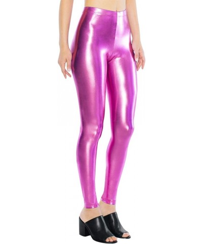 Women's Metallic Legging Fuchsia $13.73 Leggings