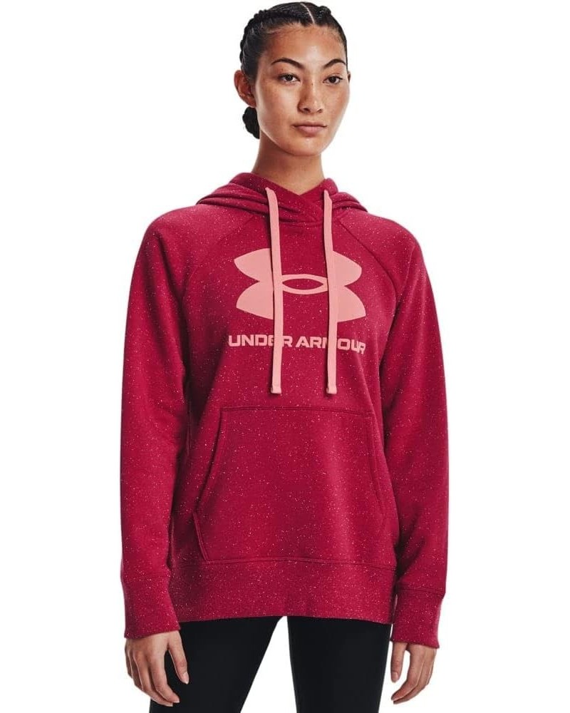 Women's Rival Fleece Logo Hoodie Black Rose (664)/Breaker Blue $19.94 Activewear