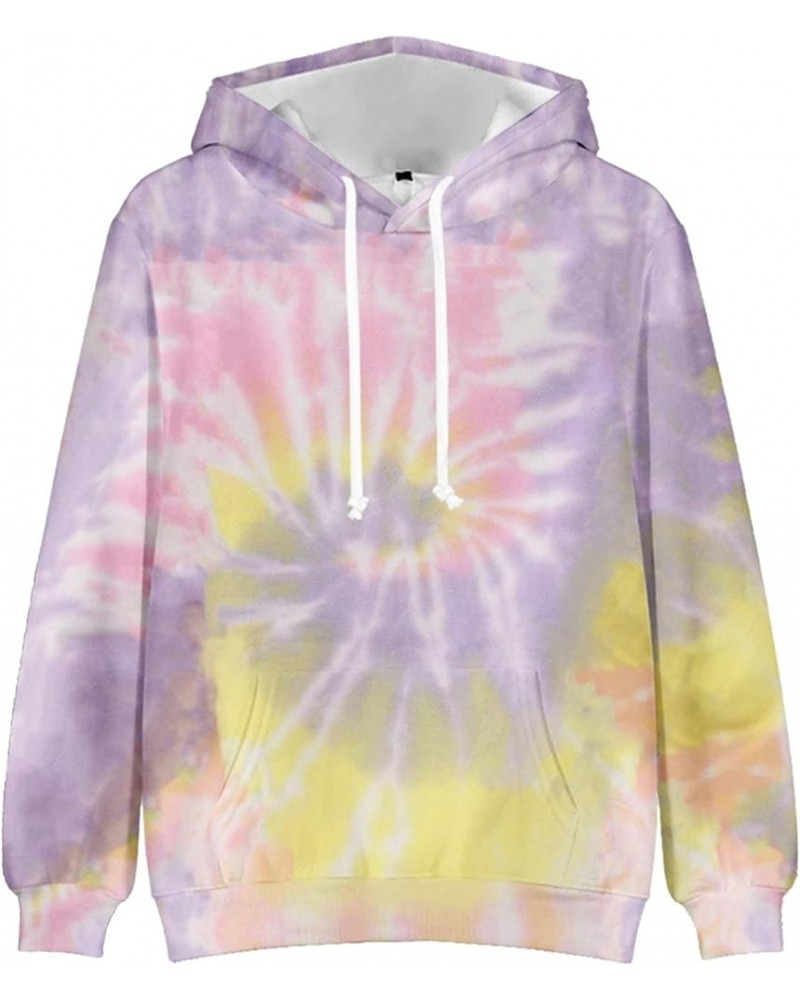 Women Plus Size Ombre Tie Dye Hoodie Top Irregular Graphic Oversized Hooded Sweatshirt Fall Loose Long Sleeve Casual Pullover...