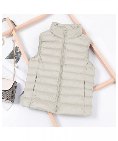 Women Sleeveless Puffer Jacket Bubble Vest for Women Plus Women's Quilted Puffer Vest Vintage Puffer Vest Women White $11.97 ...