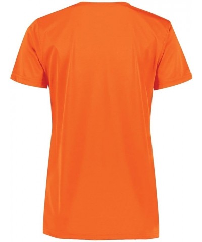 Women`s Momentum V-Neck T-Shirt Electric Orange $14.23 Activewear