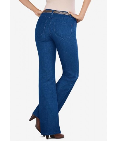 Women's Plus Size Petite Invisible Stretch Contour Bootcut Jean Grey Wash $29.99 Jeans