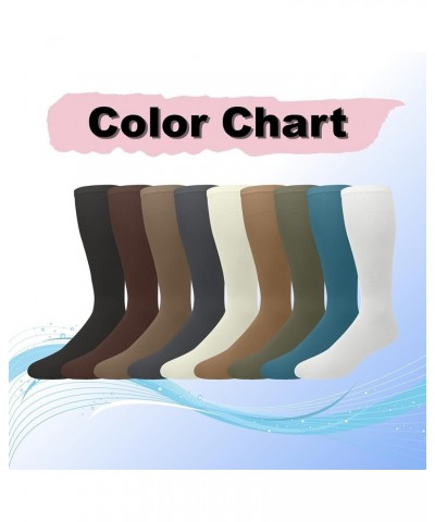 Women's Opaque Stretchy Nylon Knee High Trouser Socks, 3-Pairs Black $10.79 Socks