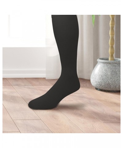 Women's Opaque Stretchy Nylon Knee High Trouser Socks, 3-Pairs Black $10.79 Socks