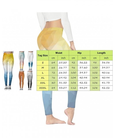 Women Yoga Pants Sports Yoga Colorful Geometric Print Leggings Slim Yoga Long Pants Women Butter Soft Thermal Warm H-yellow $...