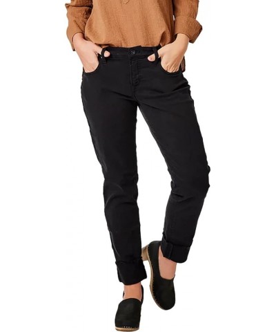 Women's Carson 5 Pkt Boyfriend Black $27.99 Jeans