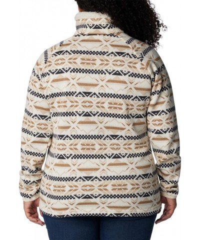 Women's Sweater Weather Sherpa Hybrid Pullover Chalk Checkered Peaks $31.53 Others