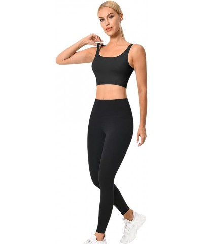 cocorskin Longline Sports Bras for Women Padded Yoga Workout Bra Medium Support Crop Top with Build in Bra 4 Black $11.51 Act...