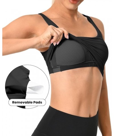 cocorskin Longline Sports Bras for Women Padded Yoga Workout Bra Medium Support Crop Top with Build in Bra 4 Black $11.51 Act...