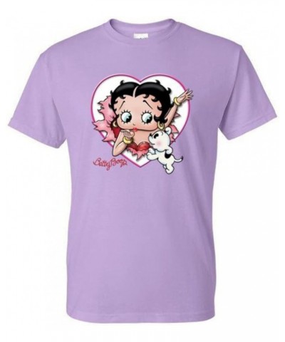 T-Shirt - Betty Heart and Puppy Boop - Pop USA Icon Adult Orange $11.75 T-Shirts