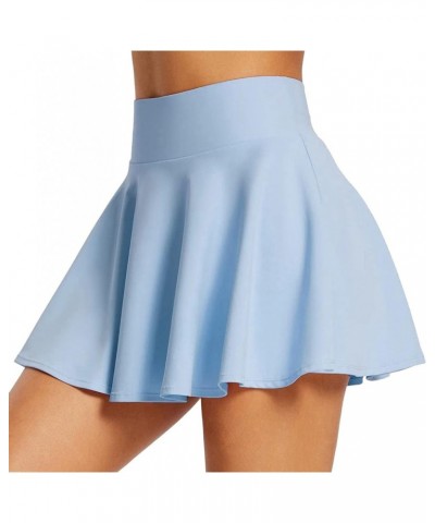 Women's High Waisted Tennis Skirts Tummy Control Pleated Golf Skorts Athletic Running Cute Skorts Skirts with Pocket Blue $8....