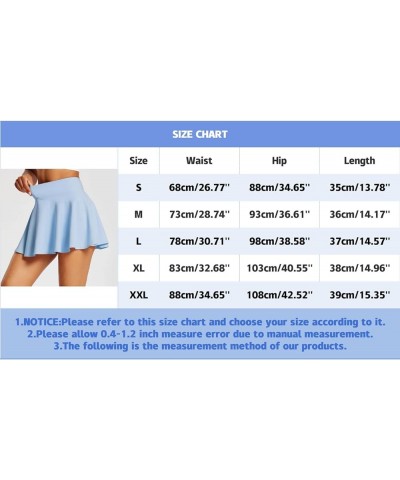 Women's High Waisted Tennis Skirts Tummy Control Pleated Golf Skorts Athletic Running Cute Skorts Skirts with Pocket Blue $8....