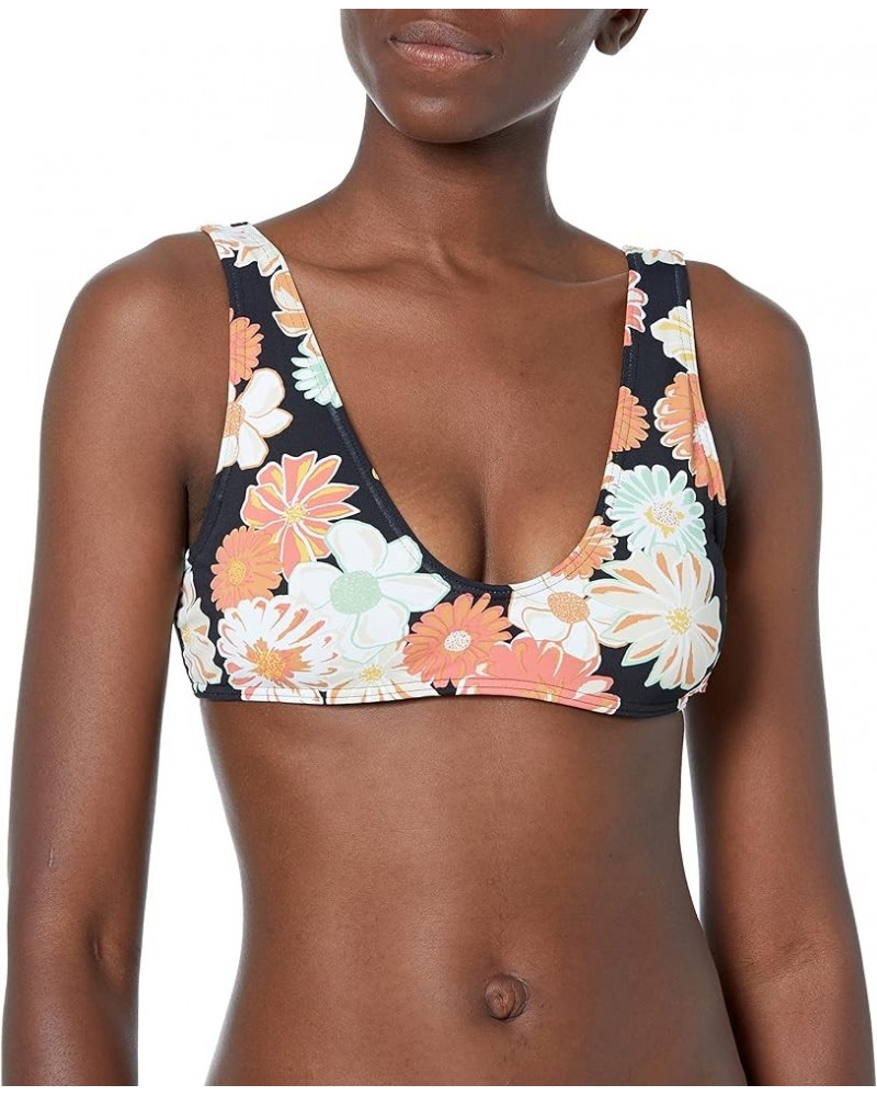 Women's Standard Beach Classics Bralette Bikini Top Anthracite Boogie Chillen $14.63 Swimsuits