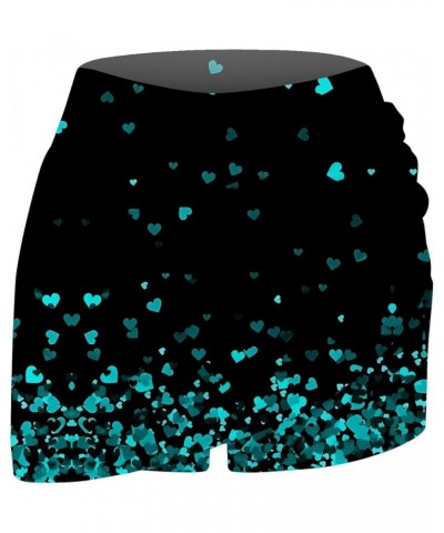 Tennis Skirts for Women,2023 Stretch Athletic Short Pleated Active Golf Outfits High Waisted Running Shorts D-cyan $3.82 Skirts