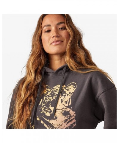 Women's Tiger Face Hoodie Pullover Sweatshirt - Flat Drawcord, True to Size - Vintage Black Vintage Black $10.37 Hoodies & Sw...