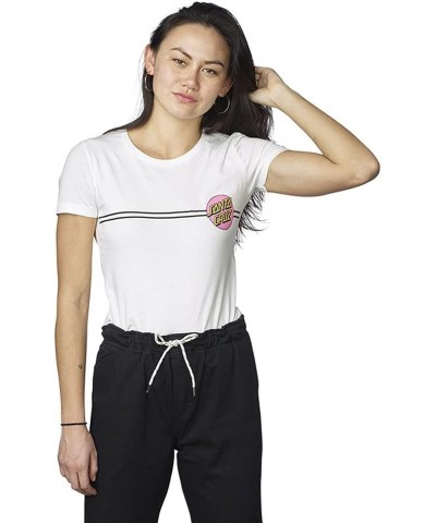 Women's Other Dot Fitted Shirts White $15.40 T-Shirts