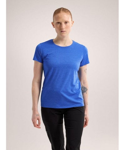 Taema Crew Neck Shirt SS Women's | High-Performance Wicking Top - Redesign Vitality Ii XX-Small $41.25 Activewear