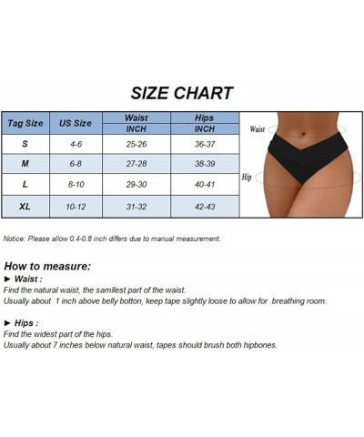 Women's V Cut High Waisted Bikini Bottom Ruched Butt High Leg Cut Swimsuit Bathing Suit Bottoms Briefs Black 850 $10.79 Swims...