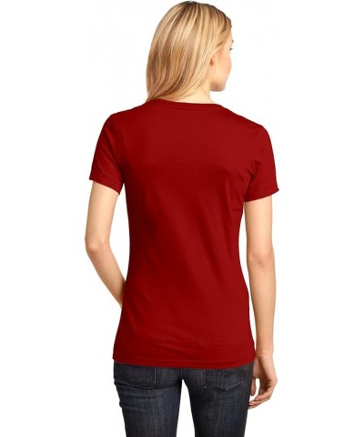 Ladies Perfect Weight V-Neck Tee. DM1170L Classic Red $6.90 T-Shirts