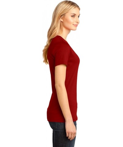 Ladies Perfect Weight V-Neck Tee. DM1170L Classic Red $6.90 T-Shirts