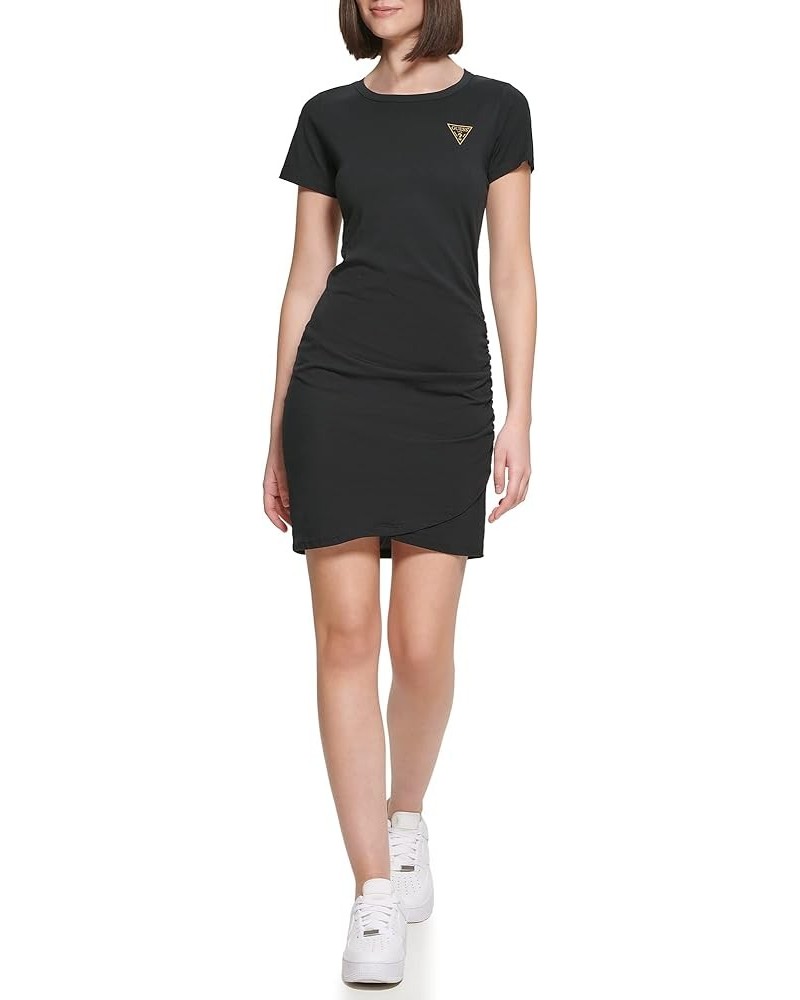 Women's Stretchy T-Shirt Dress Black $38.63 T-Shirts