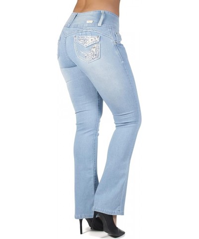 The Sexy Flare Bootleg Ripped Premium Bootcut Women Jeans Washed Light Blue (3612) $27.53 Jeans