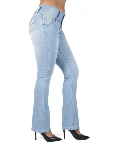 The Sexy Flare Bootleg Ripped Premium Bootcut Women Jeans Washed Light Blue (3612) $27.53 Jeans