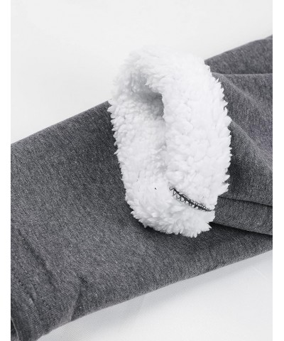 Women Warm Sherpa Lined Fleece Crewneck Sport Sweatshirt Pullover Loungewear 1 Grey $20.99 Activewear