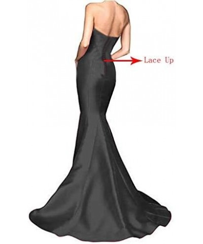 Women's Strapless Evening Dresses High Side Slit Mermaid Prom Dresses Lime $24.40 Dresses