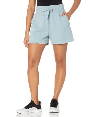 Women's Revive High Waist Lounge Sweat Shorts Vapour Blue $18.24 Activewear