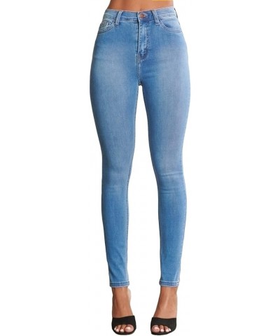 Women's Denim Skinny Jeans – High Waisted Signature Tinted Vintage Wash Super Stretch Casual Slim Fit Pants Medium Stone $21....