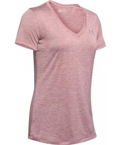 Women's UA Twist Tech™ V-Neck Hushed Pink (662)/Metallic Silver $12.24 Activewear