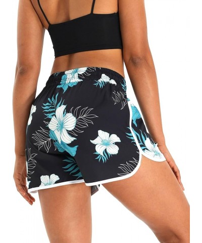 Women's Quick Dry Swim Shorts High Waist Summer Board Shorts Floral Beach Shorts Swim Trunks No Liner 2 Gradient Floral $10.3...