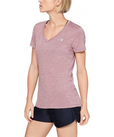 Women's UA Twist Tech™ V-Neck Hushed Pink (662)/Metallic Silver $12.24 Activewear