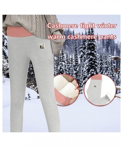 Leggings for Women Fleece Lined Winter Warm Thick Velvet Tights Thermal High Waist Pants Tummy Control Workout Yoga Leggings ...