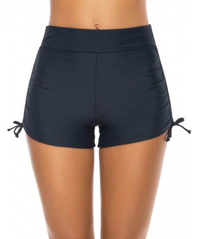 Women's Swim Shorts High Waisted Bathing Suit Bottoms Swimsuit Boy Shorts Swimwear Bikini Board Shorts Dark Grey $13.19 Swims...