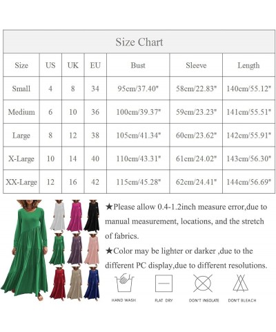 Casual Dresses for Women 2023 Long Sleeve V Neck Loose Fitted Plain Flowy Maxi Tiered Dress E-white $17.91 Sweaters