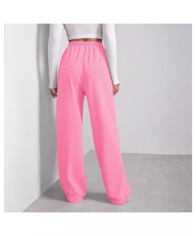 Womens Cargo Sweatpants Wide Leg Y2k Pants for Women High Waisted Casual Loose Trousers Loose Fit for Yoga Trousers 4-pink $6...