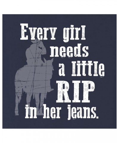 Every Girl Needs A Little RIP in Her Jeans Mens Women T-Shirt Mens Navy Blue $13.24 T-Shirts