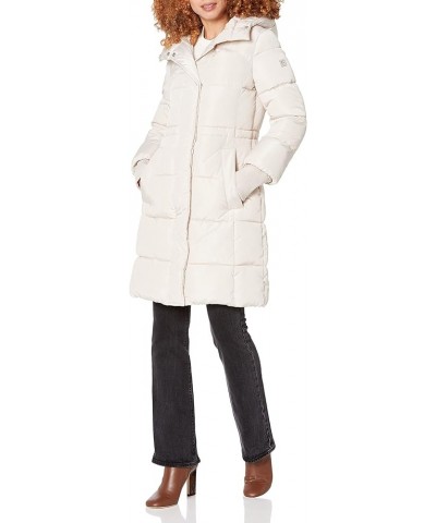 Women's Faux Memory Anork with Hidden Drawcord Puffer Birch $53.45 Jackets