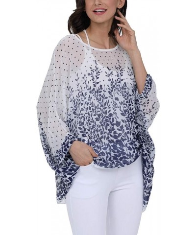 Plus Size Floral Chiffon Tunics Blouses for Women Batwing Summer Boho Shirts Beach Cover ups 4287 $10.29 Swimsuits