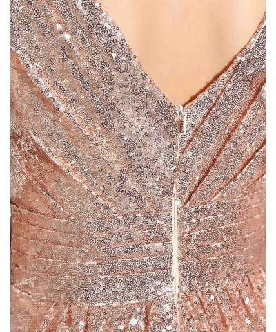 Women's Formal Prom Dreeses Sequin Bridesmaid Dress Ball Gowns 349-rose Gold $38.95 Dresses