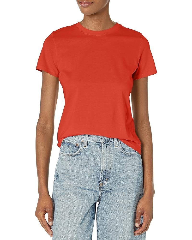 Women's Essential Crew Tee Vermillion $20.81 Others